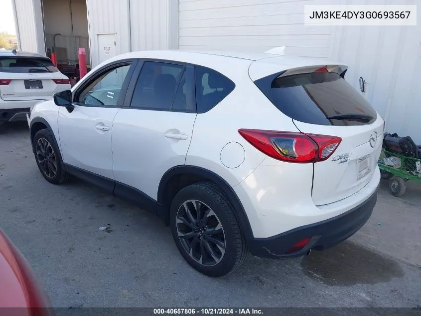 2016 Mazda Cx-5 Grand Touring VIN: JM3KE4DY3G0693567 Lot: 40657806