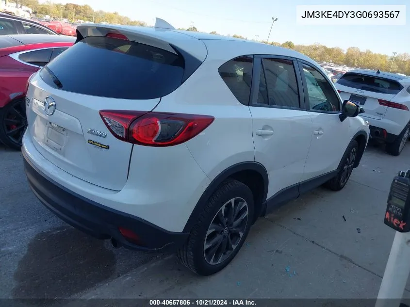 2016 Mazda Cx-5 Grand Touring VIN: JM3KE4DY3G0693567 Lot: 40657806