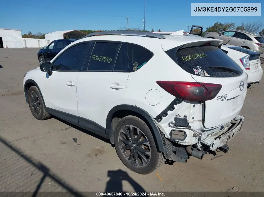 2016 Mazda Cx-5 Gt VIN: JM3KE4DY2G0705899 Lot: 40657840