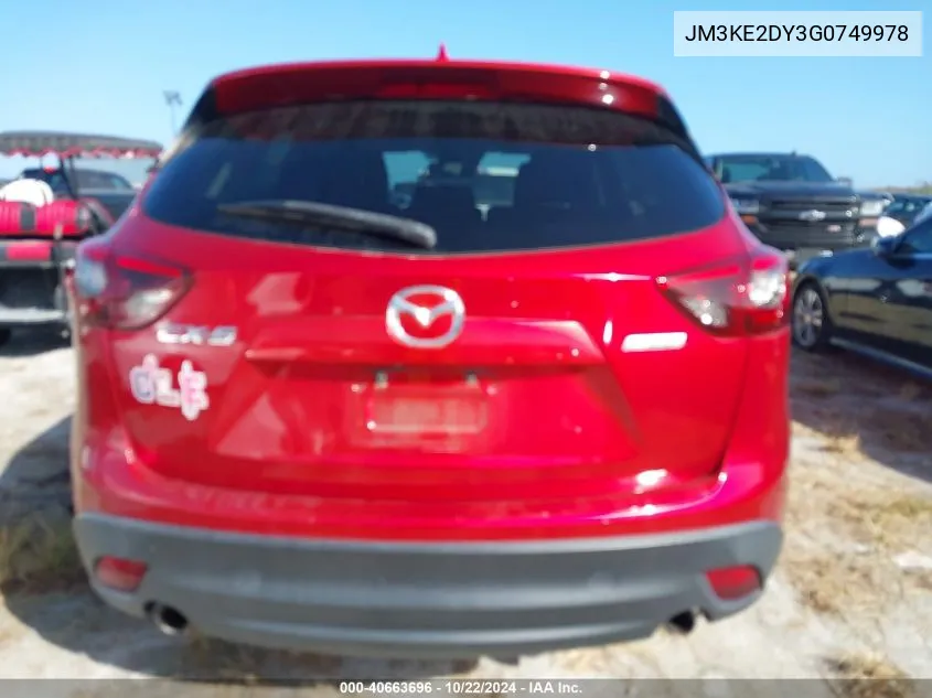 2016 Mazda Cx-5 Grand Touring VIN: JM3KE2DY3G0749978 Lot: 40663696