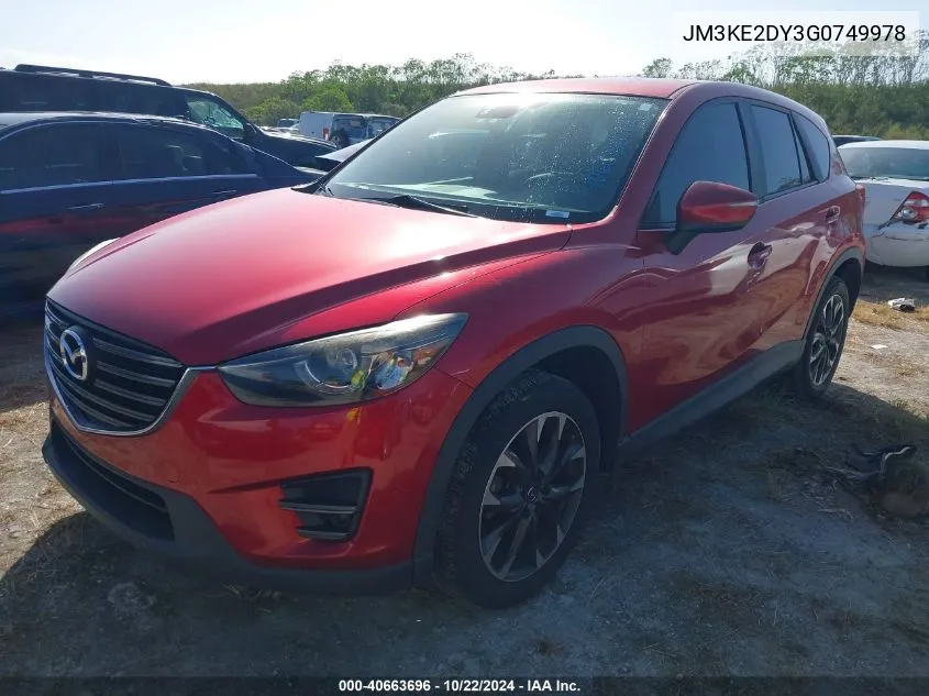 2016 Mazda Cx-5 Grand Touring VIN: JM3KE2DY3G0749978 Lot: 40663696