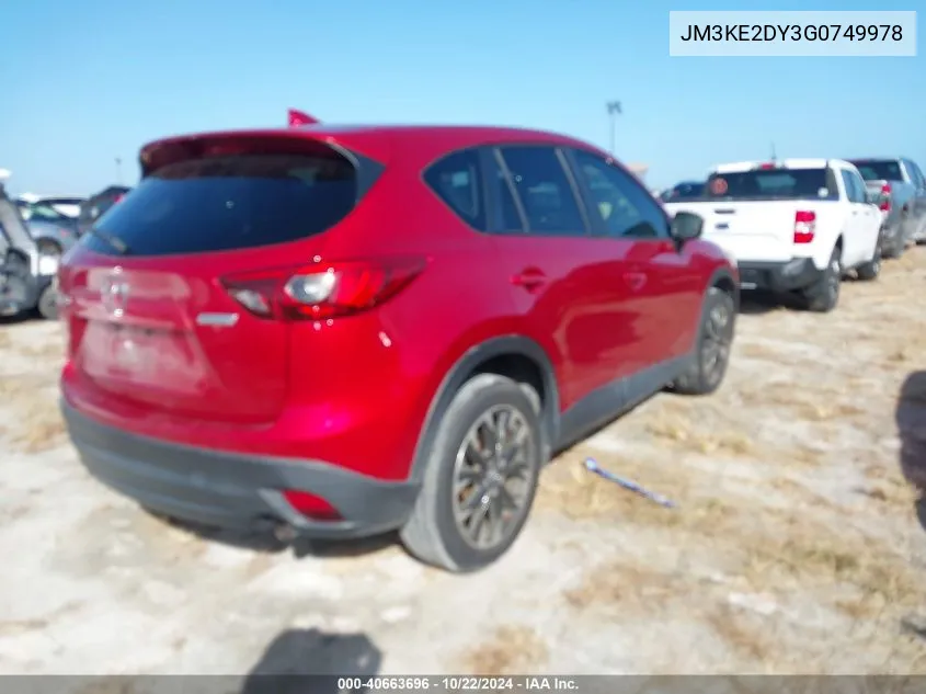 2016 Mazda Cx-5 Grand Touring VIN: JM3KE2DY3G0749978 Lot: 40663696