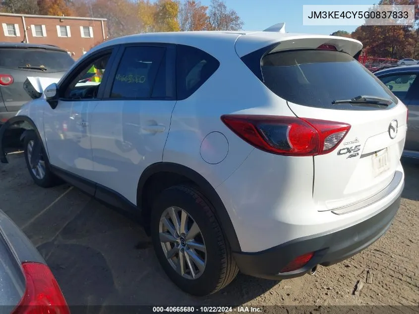 2016 Mazda Cx-5 Touring VIN: JM3KE4CY5G0837833 Lot: 40665680