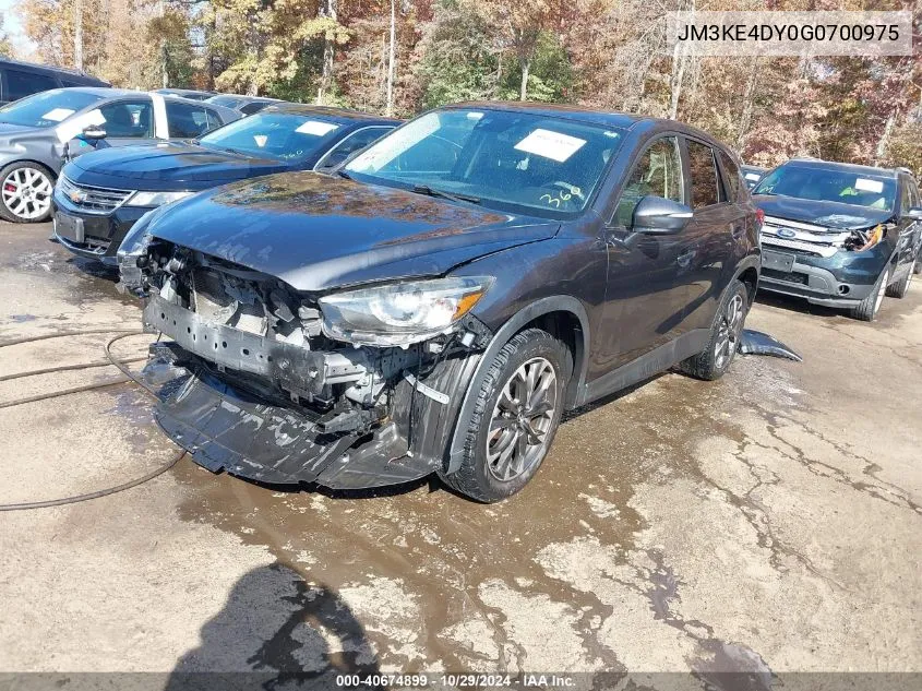 2016 Mazda Cx-5 Grand Touring VIN: JM3KE4DY0G0700975 Lot: 40674899