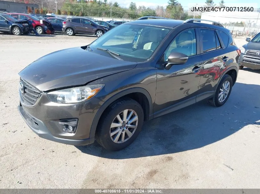 2016 Mazda Cx-5 Touring VIN: JM3KE4CY7G0712560 Lot: 40708615