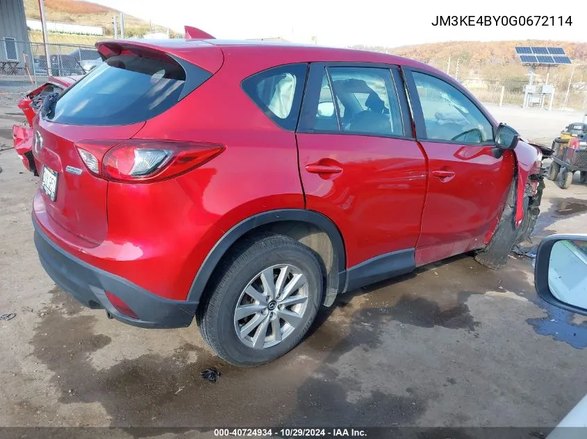 2016 Mazda Cx-5 Sport VIN: JM3KE4BY0G0672114 Lot: 40724934