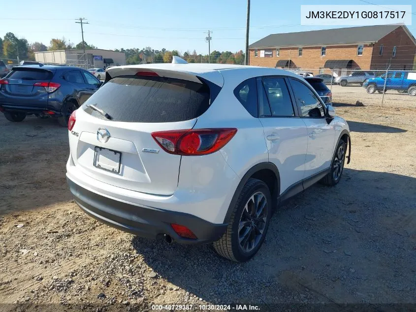 2016 Mazda Cx-5 Grand Touring VIN: JM3KE2DY1G0817517 Lot: 40729387