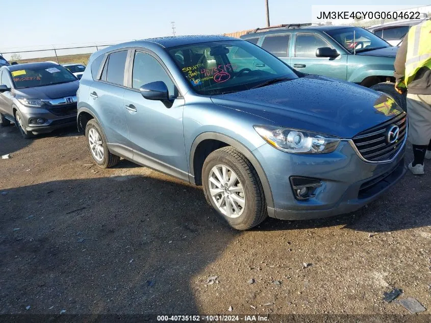 2016 Mazda Cx-5 Touring VIN: JM3KE4CY0G0604622 Lot: 40735152