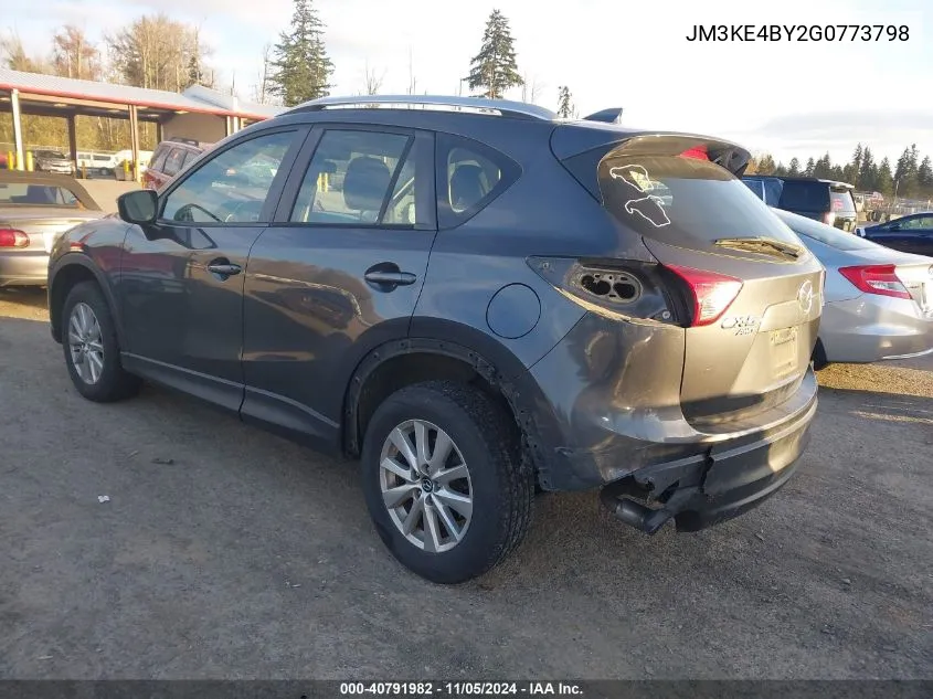 2016 Mazda Cx-5 Sport VIN: JM3KE4BY2G0773798 Lot: 40791982