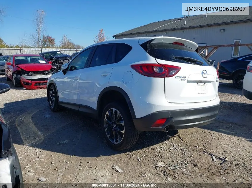 2016 Mazda Cx-5 Grand Touring VIN: JM3KE4DY9G0698207 Lot: 40815081