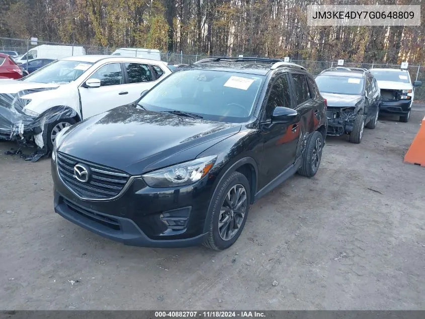 2016 Mazda Cx-5 Grand Touring VIN: JM3KE4DY7G0648809 Lot: 40882707