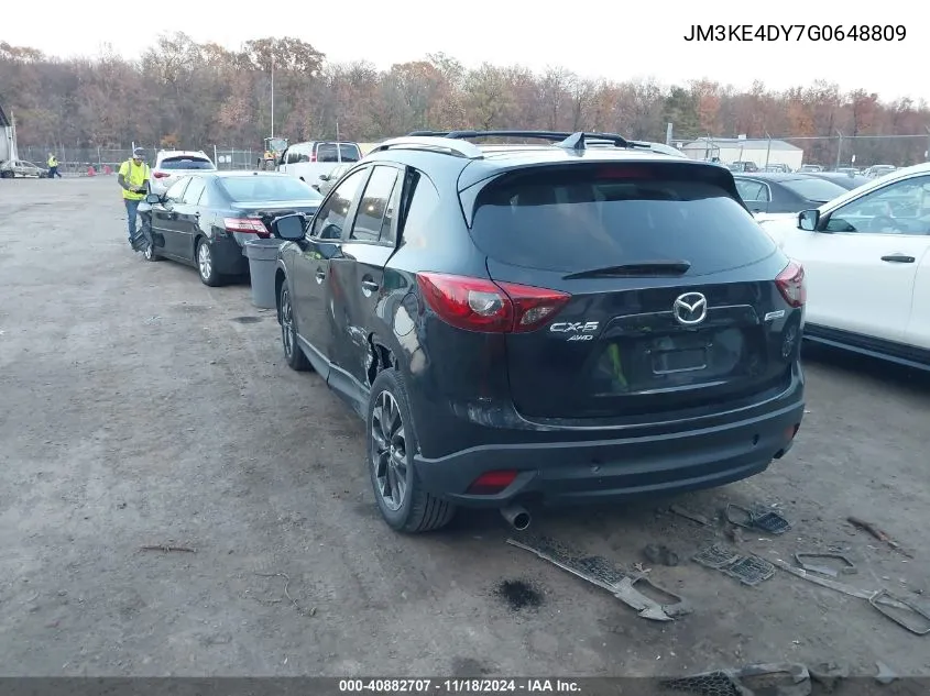 2016 Mazda Cx-5 Grand Touring VIN: JM3KE4DY7G0648809 Lot: 40882707