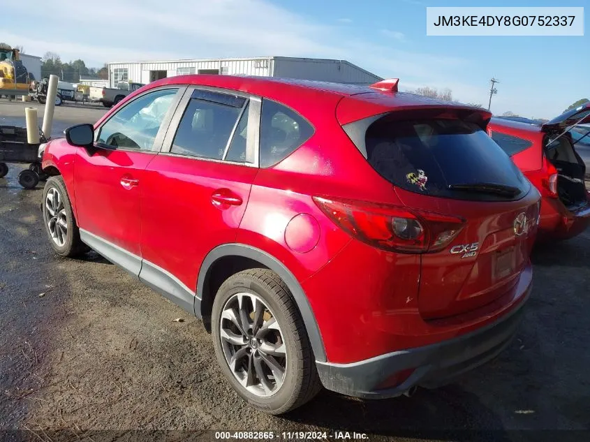 2016 Mazda Cx-5 Grand Touring VIN: JM3KE4DY8G0752337 Lot: 40882865