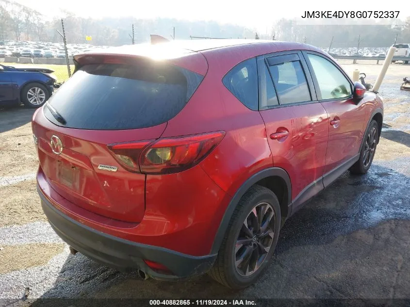 2016 Mazda Cx-5 Grand Touring VIN: JM3KE4DY8G0752337 Lot: 40882865