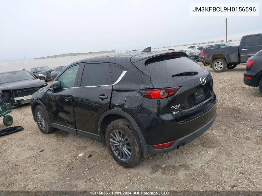 2017 Mazda Cx-5 Touring VIN: JM3KFBCL9H0156596 Lot: 12115036