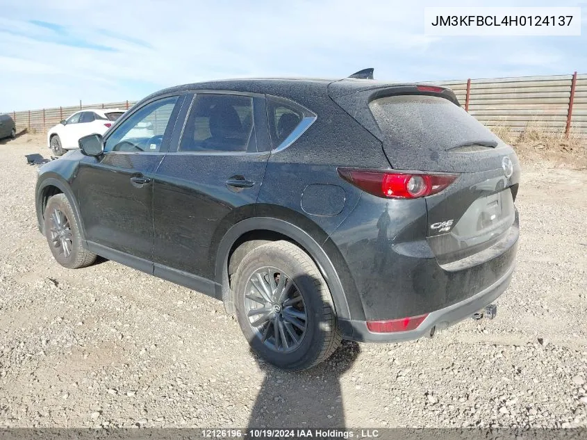 2017 Mazda Cx-5 VIN: JM3KFBCL4H0124137 Lot: 12126196