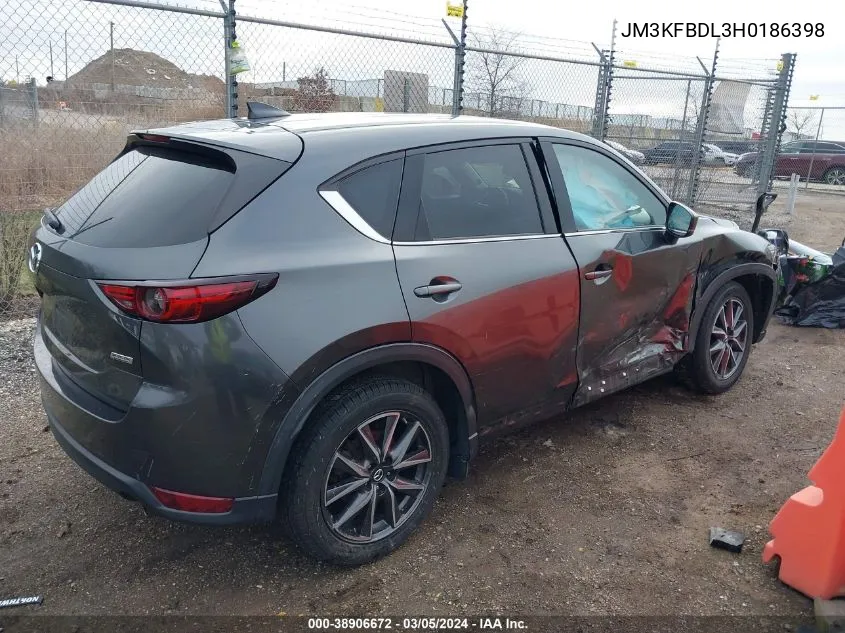 2017 Mazda Cx-5 Grand Touring VIN: JM3KFBDL3H0186398 Lot: 38906672