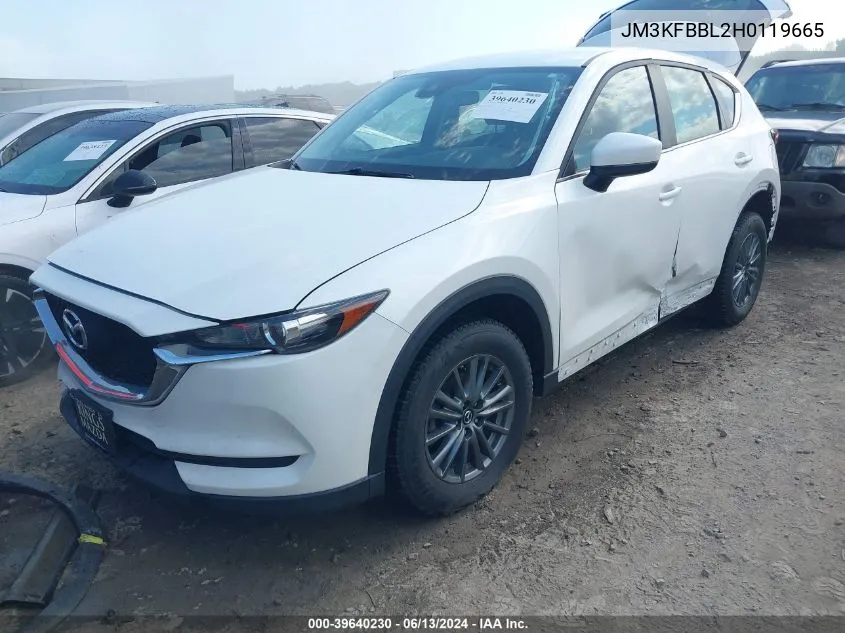 2017 Mazda Cx-5 Sport VIN: JM3KFBBL2H0119665 Lot: 39640230