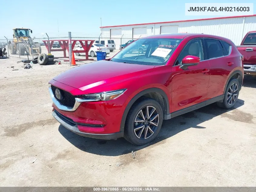 JM3KFADL4H0216003 2017 Mazda Cx-5 Grand Touring