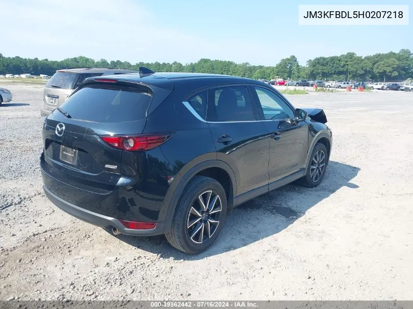 2017 Mazda Cx-5 Grand Select VIN: JM3KFBDL5H0207218 Lot: 39862442