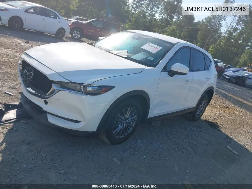 2017 Mazda Cx-5 Touring VIN: JM3KFACL5H0137246 Lot: 39865413