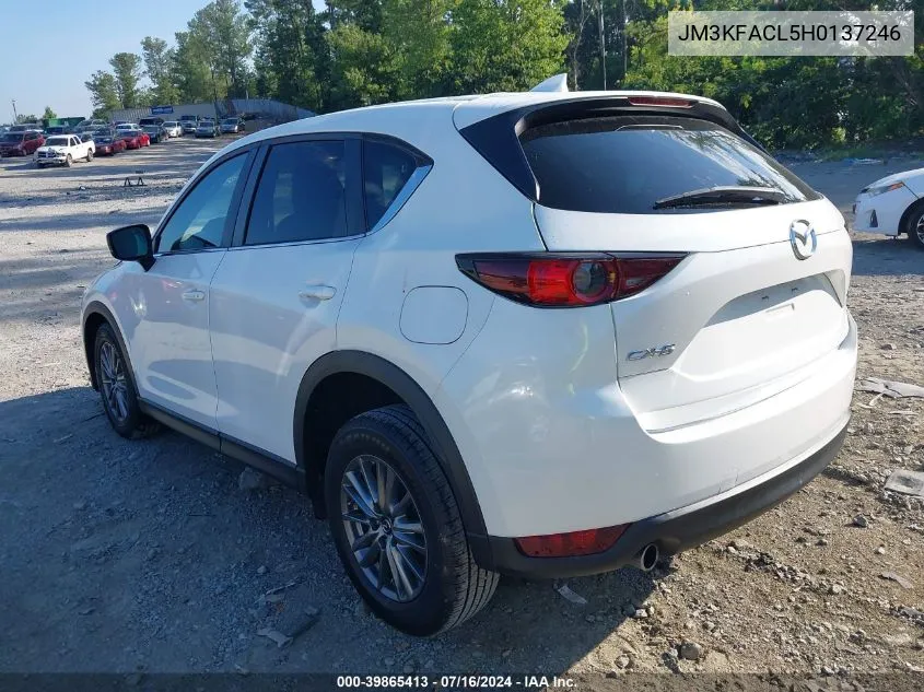 2017 Mazda Cx-5 Touring VIN: JM3KFACL5H0137246 Lot: 39865413