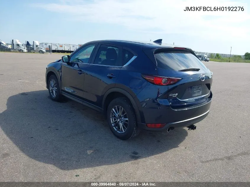 2017 Mazda Cx-5 Touring VIN: JM3KFBCL6H0192276 Lot: 39964840