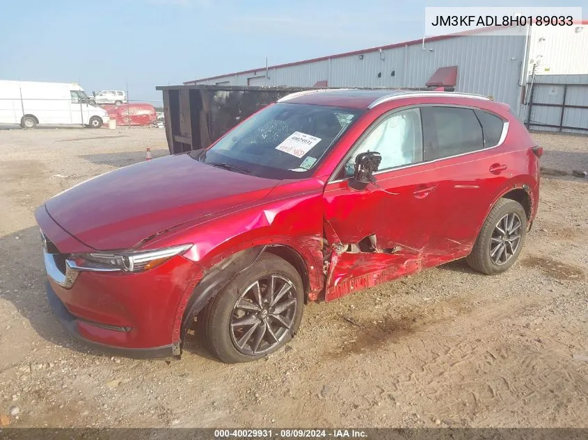 JM3KFADL8H0189033 2017 Mazda Cx-5 Grand Select