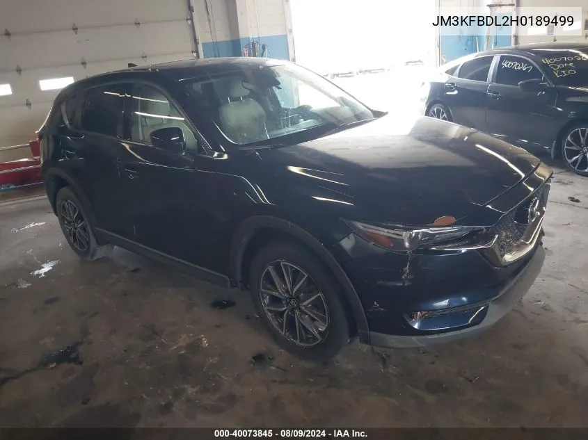 2017 Mazda Cx-5 Grand Select VIN: JM3KFBDL2H0189499 Lot: 40073845