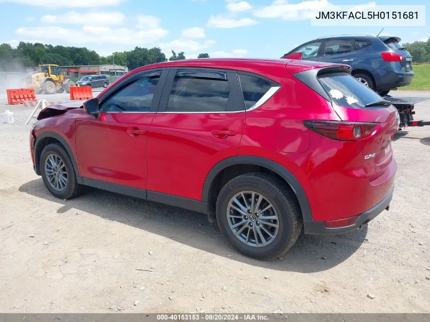 JM3KFACL5H0151681 2017 Mazda Cx-5 Touring