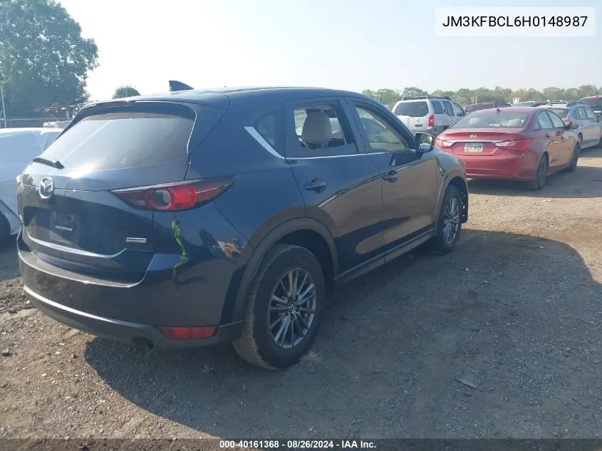 2017 Mazda Cx-5 Touring VIN: JM3KFBCL6H0148987 Lot: 40161368