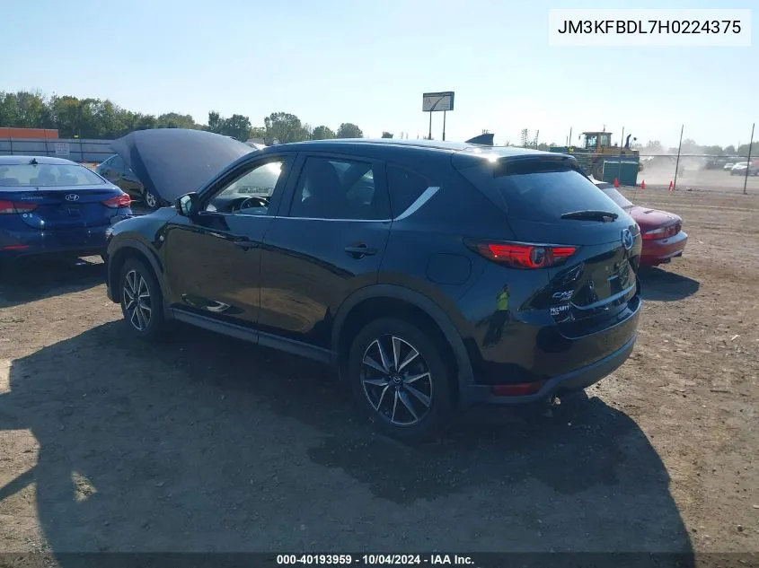 2017 Mazda Cx-5 Grand Select VIN: JM3KFBDL7H0224375 Lot: 40193959