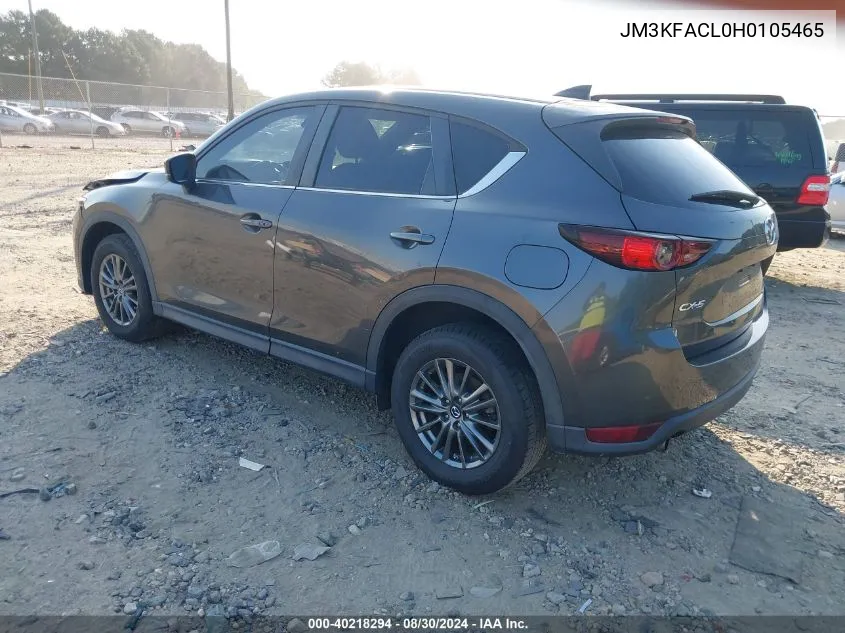 2017 Mazda Cx-5 Touring VIN: JM3KFACL0H0105465 Lot: 40218294