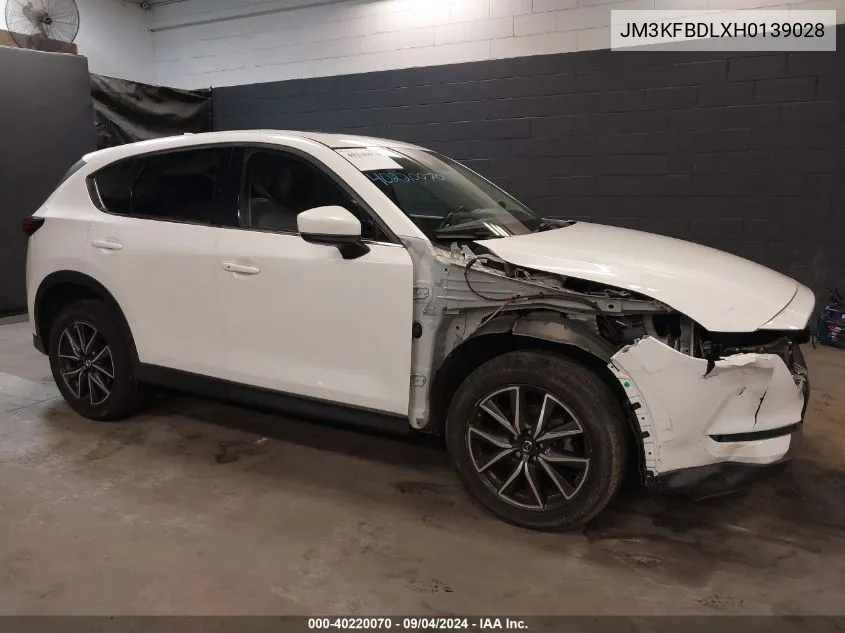 2017 Mazda Cx-5 Grand Touring VIN: JM3KFBDLXH0139028 Lot: 40220070