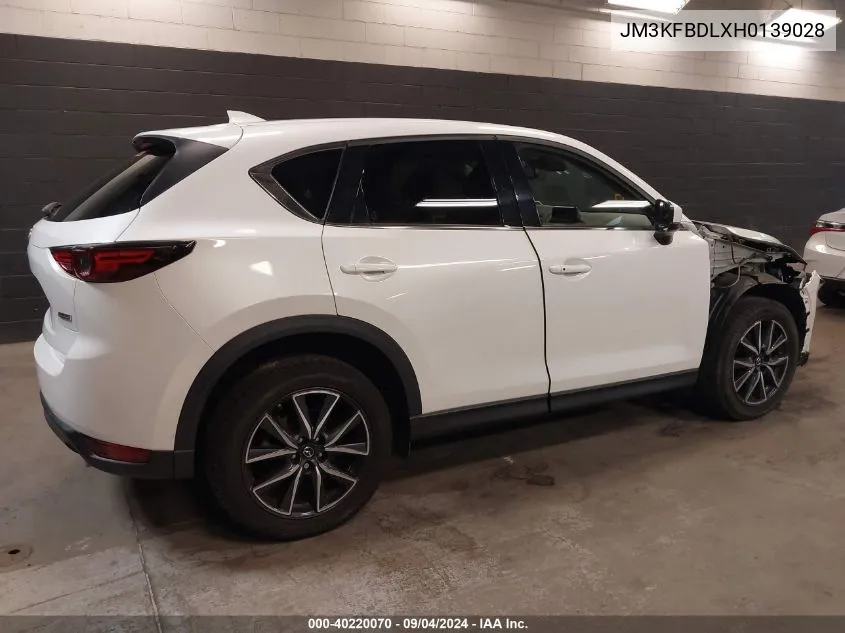 2017 Mazda Cx-5 Grand Touring VIN: JM3KFBDLXH0139028 Lot: 40220070