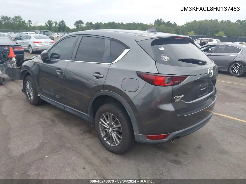 2017 Mazda Cx-5 Touring VIN: JM3KFACL8H0137483 Lot: 40240079