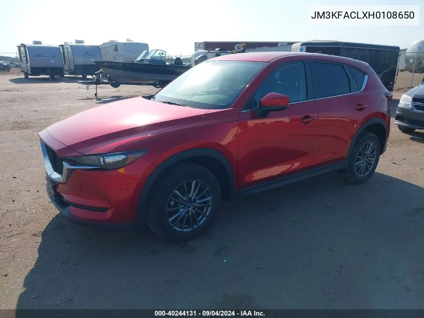 2017 Mazda Cx-5 Touring VIN: JM3KFACLXH0108650 Lot: 40244131