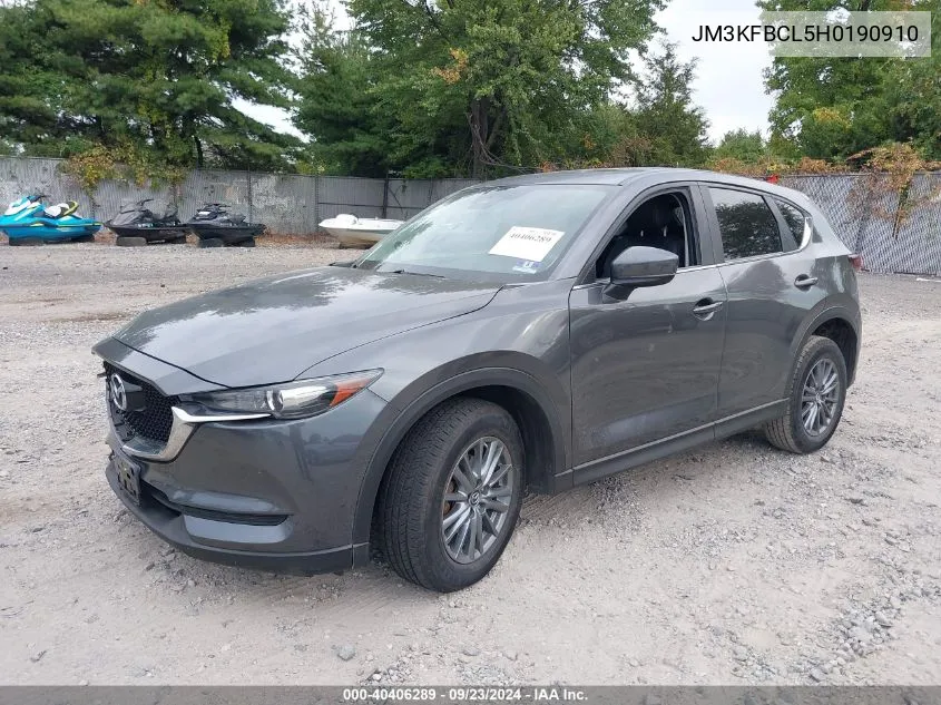 2017 Mazda Cx-5 Touring VIN: JM3KFBCL5H0190910 Lot: 40406289