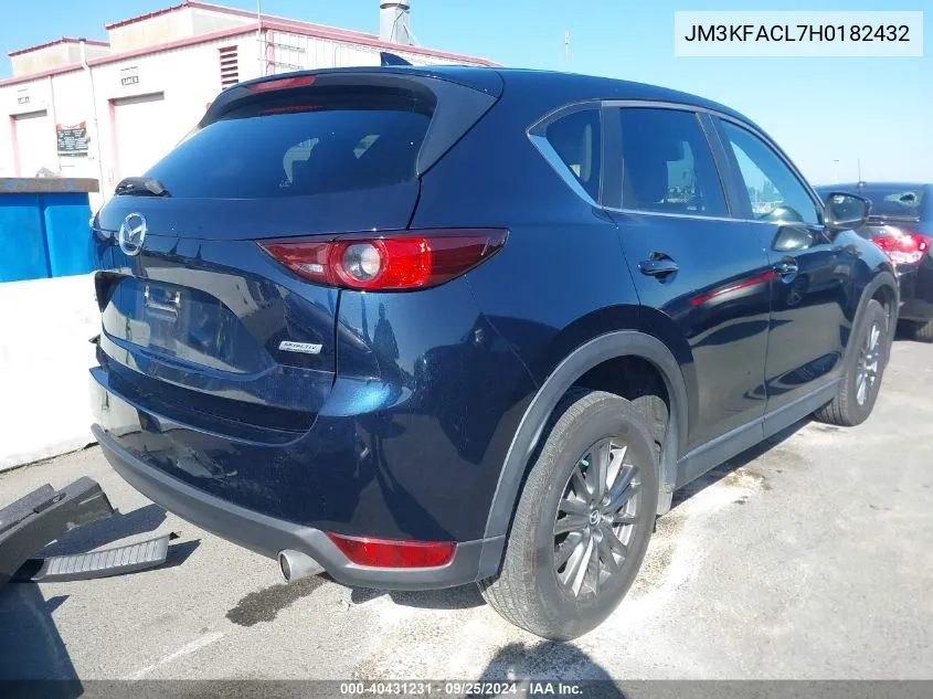 2017 Mazda Cx-5 Touring VIN: JM3KFACL7H0182432 Lot: 40431231