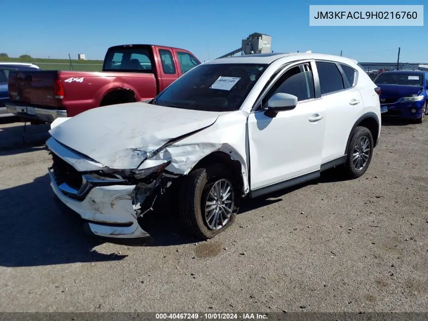 2017 Mazda Cx-5 Touring VIN: JM3KFACL9H0216760 Lot: 40467249