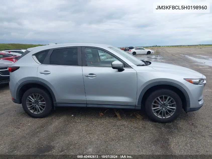 2017 Mazda Cx-5 Touring VIN: JM3KFBCL5H0198960 Lot: 40492613