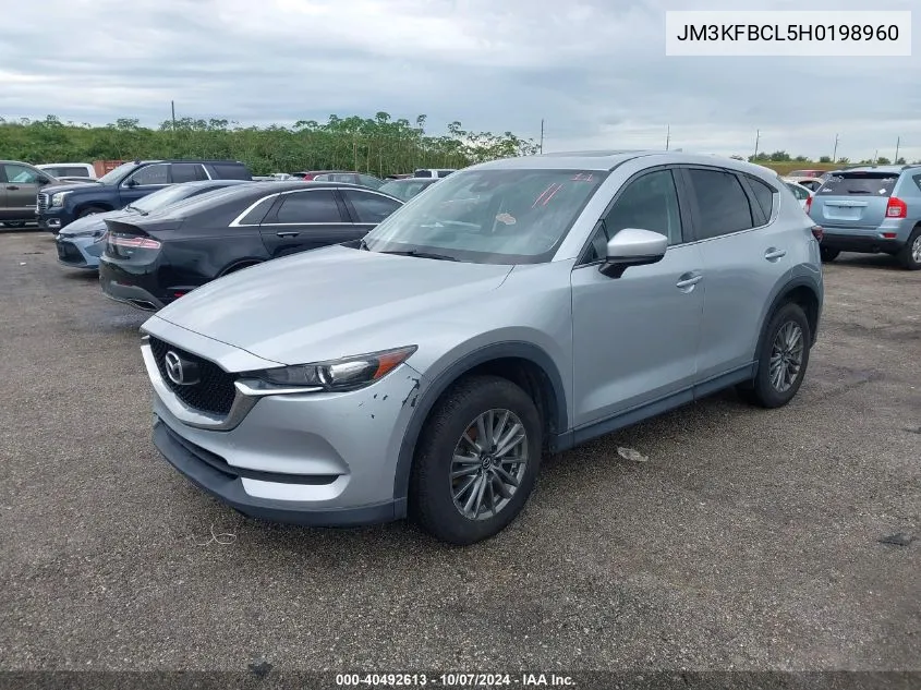 2017 Mazda Cx-5 Touring VIN: JM3KFBCL5H0198960 Lot: 40492613