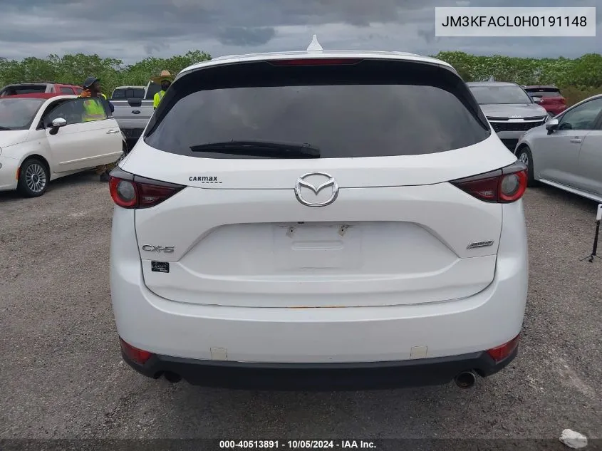 2017 Mazda Cx-5 Touring VIN: JM3KFACL0H0191148 Lot: 40513891