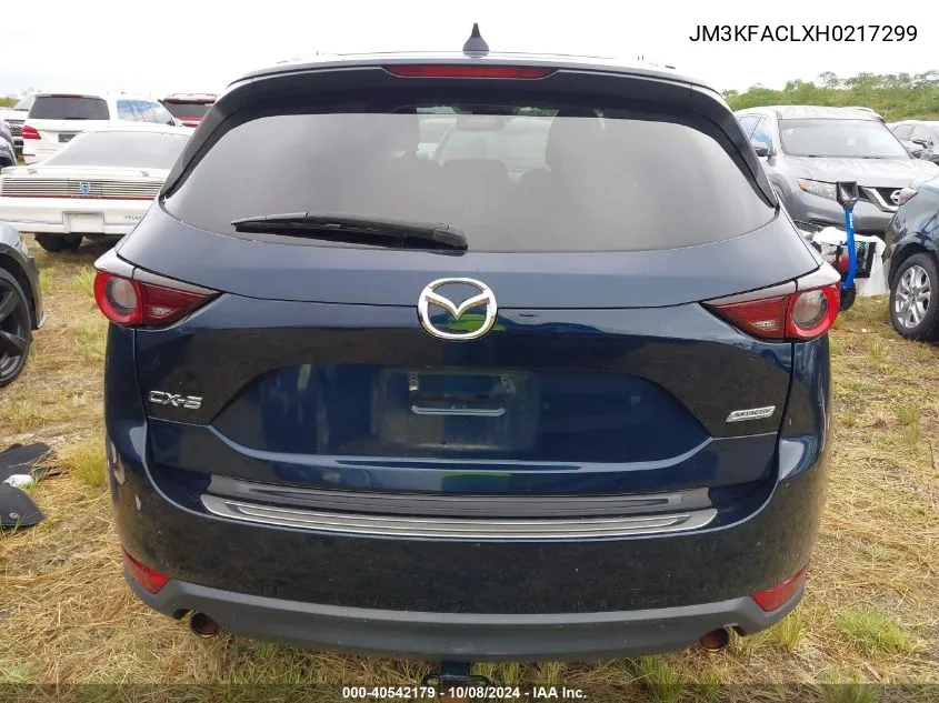 2017 Mazda Cx-5 Touring VIN: JM3KFACLXH0217299 Lot: 40542179