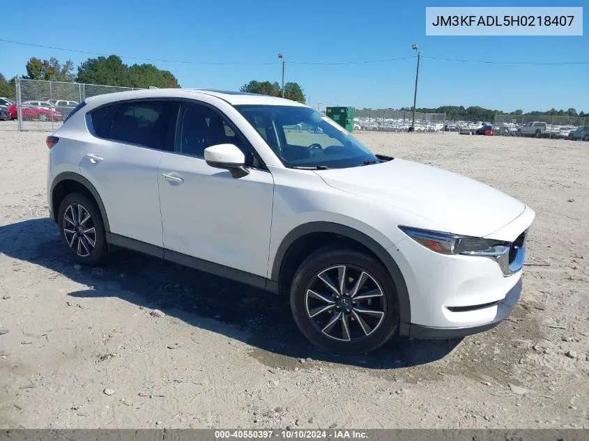 2017 Mazda Cx-5 Grand Touring VIN: JM3KFADL5H0218407 Lot: 40550397