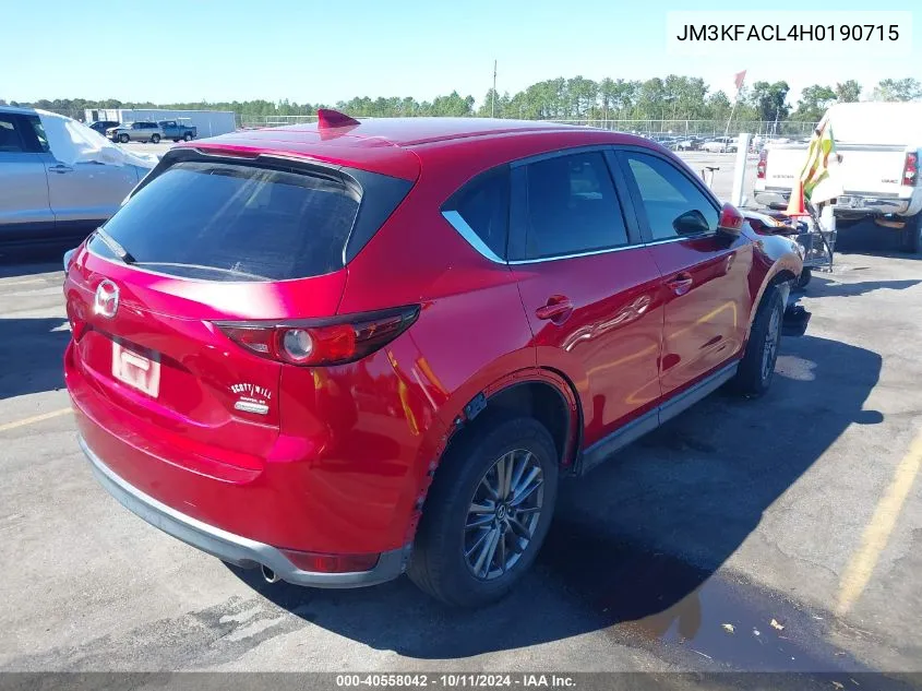 2017 Mazda Cx-5 Touring VIN: JM3KFACL4H0190715 Lot: 40558042