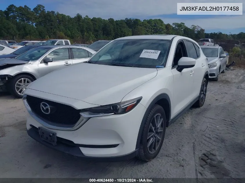 2017 Mazda Cx-5 Grand Touring VIN: JM3KFADL2H0177458 Lot: 40624450