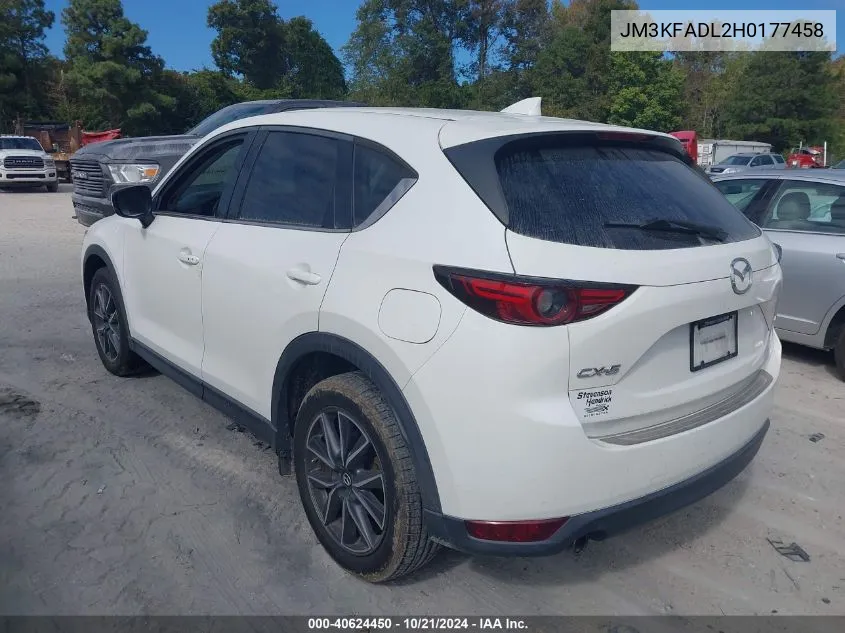 2017 Mazda Cx-5 Grand Touring VIN: JM3KFADL2H0177458 Lot: 40624450