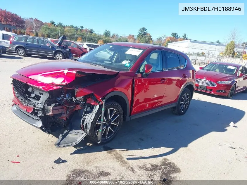 2017 Mazda Cx-5 Grand Touring VIN: JM3KFBDL7H0188946 Lot: 40686508