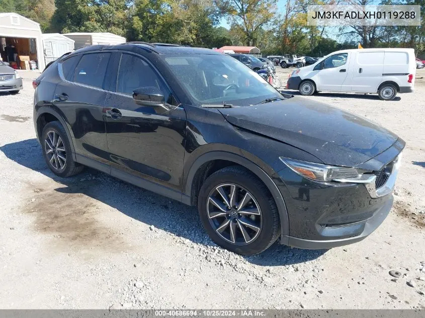 2017 Mazda Cx-5 Grand Touring VIN: JM3KFADLXH0119288 Lot: 40686694